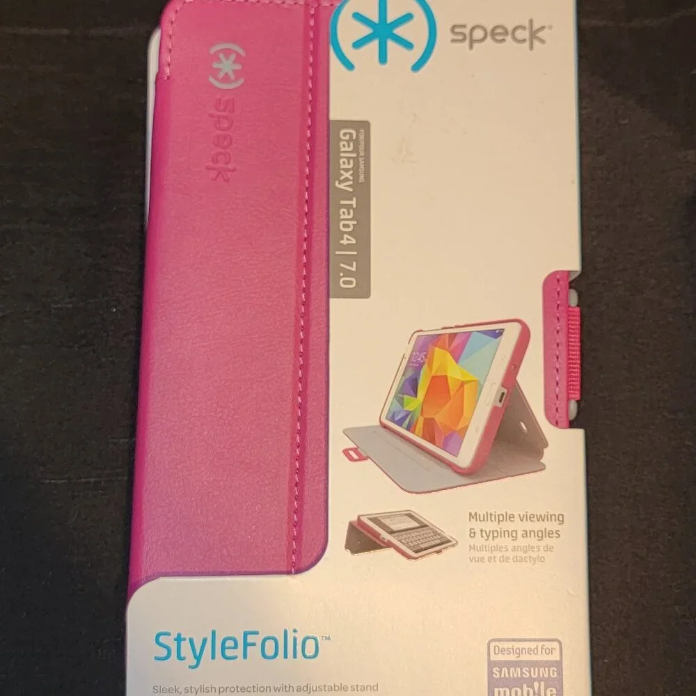 Speck Samsung Galaxy Tab4 7.0 StyleFolio Phone Case Pink Tablet Case